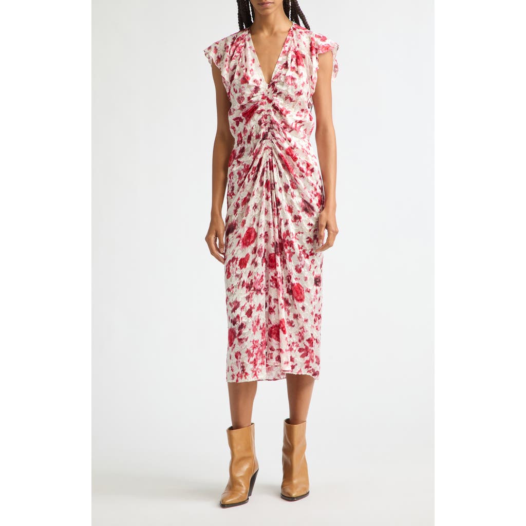 Isabel Marant Isabel Marant Lyndsay Floral Burnout Devoré Georgette Midi Dress