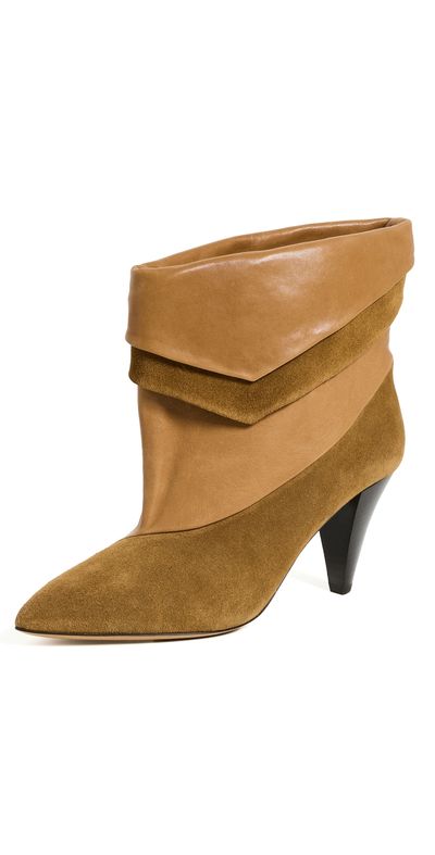 Isabel Marant Isabel Marant Lyone Layered Boots Cognac