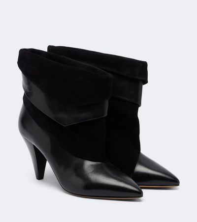 Isabel Marant Isabel Marant Lyone leather and suede ankle boots
