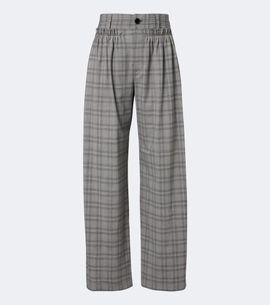 Isabel Marant Isabel Marant Mayera checked wool-blend wide-leg pants
