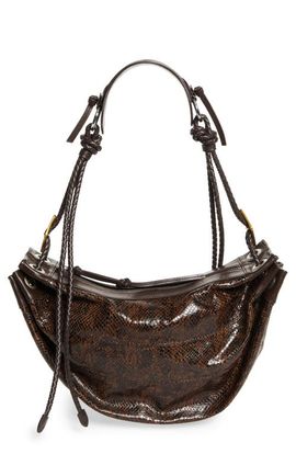 Isabel Marant Isabel Marant Medium Maia Snakeskin Embossed Leather Shoulder Bag
