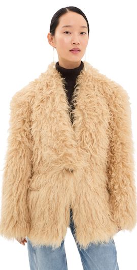 Isabel Marant Isabel Marant Mylae Coat Pale Yellow
