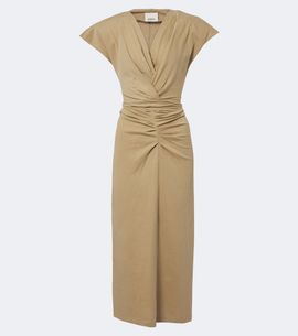 Isabel Marant Isabel Marant Nadra gathered cotton jersey midi dress