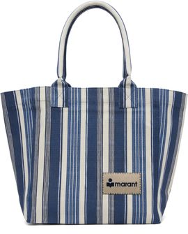 Isabel Marant Isabel Marant Navy & White Small Yenky Tote