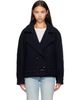 Isabel Marant Isabel Marant Navy Elvane Wool Coat - 1