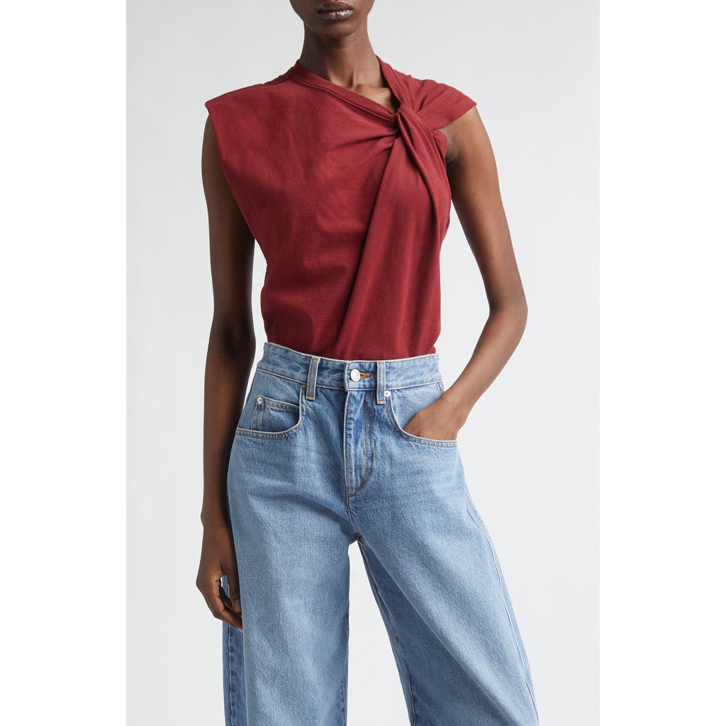 Isabel Marant Isabel Marant Nayda Asymmetric Cotton Slub Top