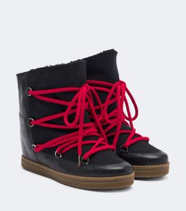 Isabel Marant Isabel Marant Nowles leather and suede snow boots
