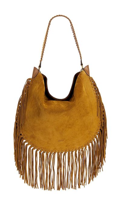 Isabel Marant Isabel Marant Oskan Hobo Soft Zip With Fringe