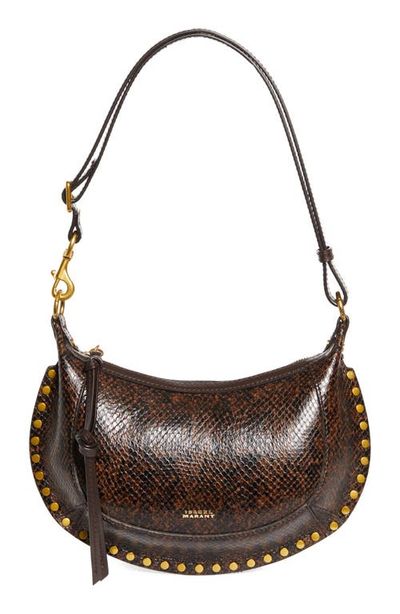 Isabel Marant Isabel Marant Oskan Moon Studded Leather Hobo Bag