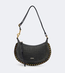 Isabel Marant Isabel Marant Oskan Small croc-effect suede shoulder bag