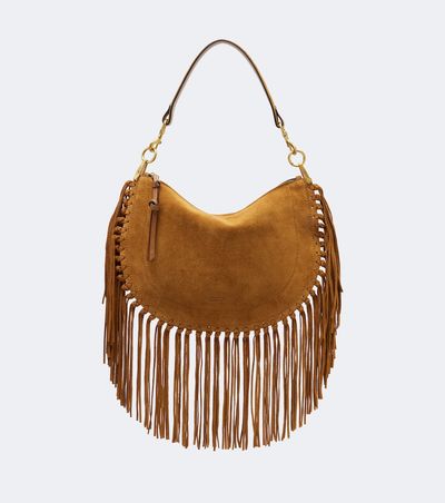 Isabel Marant Isabel Marant Oskan Small fringed suede shoulder bag