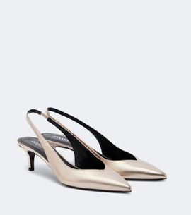 Isabel Marant Isabel Marant Padim metallic leather slingback pumps
