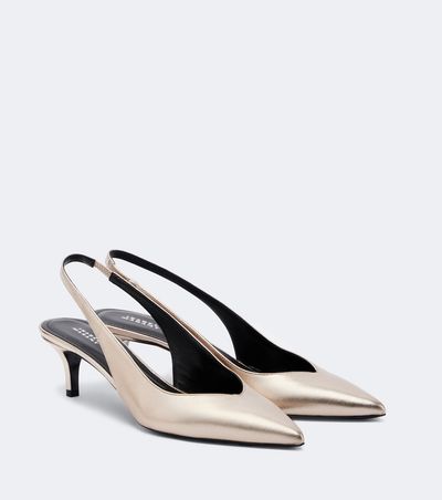 Isabel Marant Isabel Marant Padim metallic leather slingback pumps