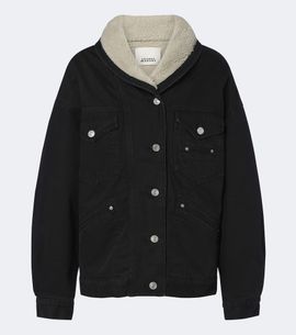 Isabel Marant Isabel Marant Pimia fleece-trimmed denim jacket