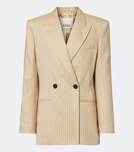 Isabel Marant Isabel Marant Ranya pinstripe wool-blend blazer