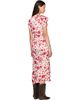 Isabel Marant Isabel Marant Red & Beige Lyndsay Midi Dress - 3