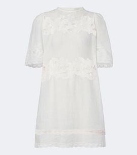 Isabel Marant Isabel Marant Reldine broderie anglaise ramie minidress