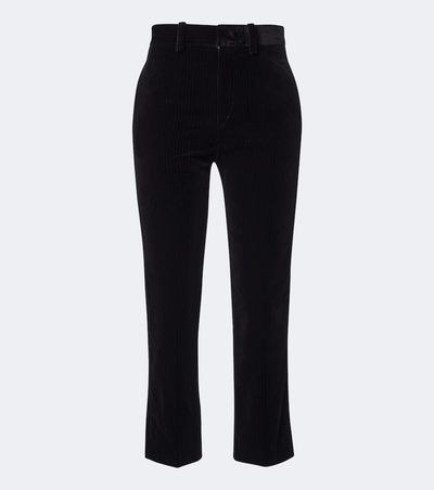 Isabel Marant Isabel Marant Roaya cotton velvet straight pants