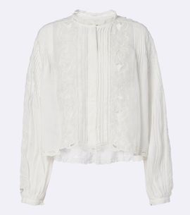 Isabel Marant Isabel Marant Rubra broderie anglaise ramie blouse