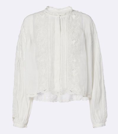 Isabel Marant Isabel Marant Rubra broderie anglaise ramie blouse