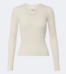 Isabel Marant Isabel Marant Selenie ribbed-knit silk and cotton sweater