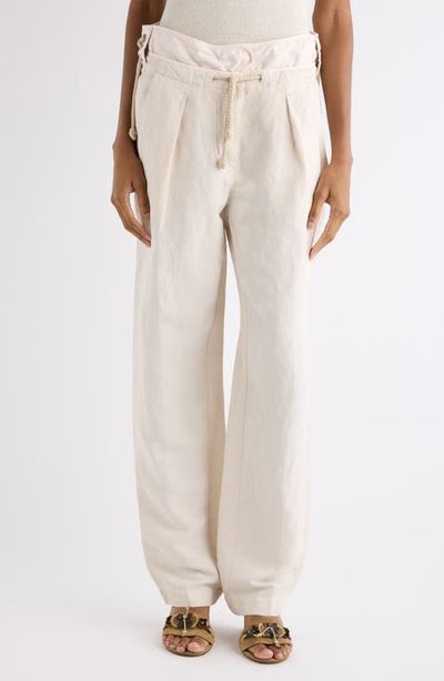 Isabel Marant Isabel Marant Sharon Linen & Silk Straight Leg Pants