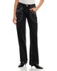 Isabel Marant Etoile Isabel Marant Silka Mid Rise Bootcut Jeans in Faded Black - 1