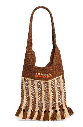 Isabel Marant Isabel Marant Small Praia Fringe Raffia Tote