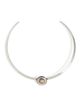 Isabel Marant Isabel Marant Stone Embellished Choker Necklace Natural/Silver One - 6