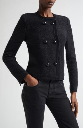 Isabel Marant Isabel Marant Suely Wool & Alpaca Blend Bouclé Jacket