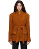 Isabel Marant Isabel Marant Tan Syndra Alpaca Bouclé Jacket - 1