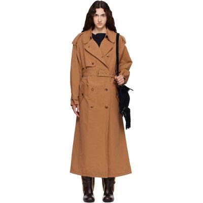 Isabel Marant Isabel Marant Tan Violette Cotton Trench Coat