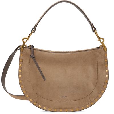 Isabel Marant Isabel Marant Taupe Oskan Soft Zip Bag