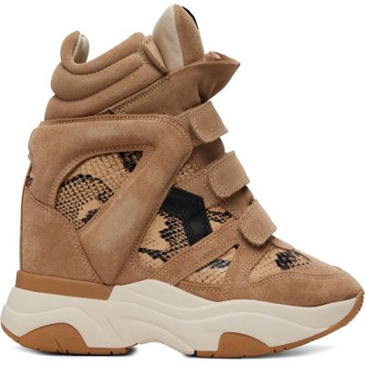 Isabel Marant Isabel Marant Taupe Python Balskee Sneakers