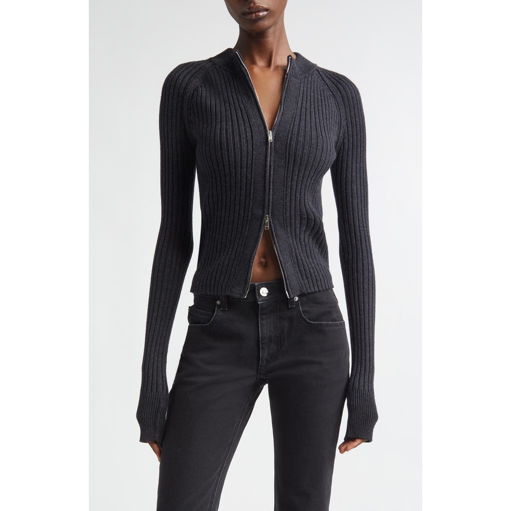 Isabel Marant Isabel Marant Vice Merino Wool Blend Zip Cardigan