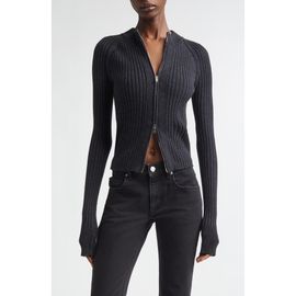 Isabel Marant Isabel Marant Vice Merino Wool Blend Zip Cardigan