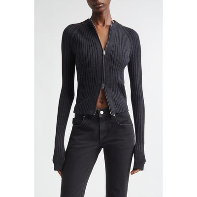 Isabel Marant Isabel Marant Vice Merino Wool Blend Zip Cardigan