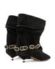 Isabel Marant Isabel Marant Womens' Edrik Embellished Suede Ankle Boots - 4
