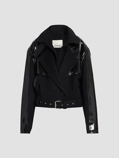 Isabel Marant Isabel Marant Women's Epia Mixed-Media Biker Jacket