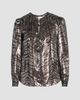 Isabel Marant Isabel Marant Women's Farali Metallic Silk Printed Blouse - 1
