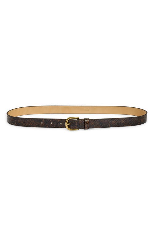 Isabel Marant Isabel Marant Zap Snakeskin Embossed Belt