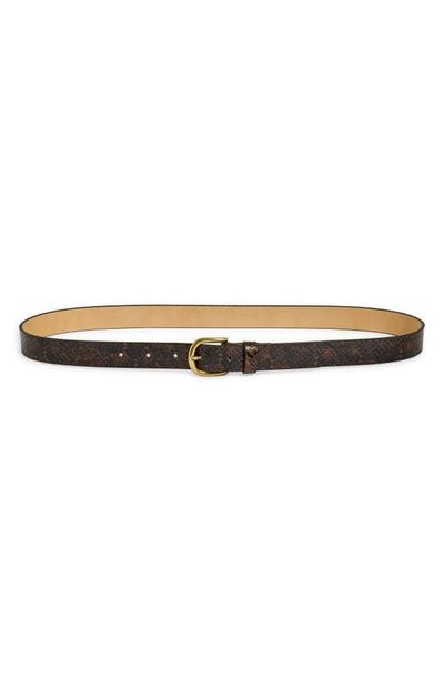 Isabel Marant Isabel Marant Zap Snakeskin Embossed Belt