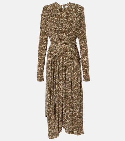 Isabel Marant Isabel Marant Zeidi draped leopard-print maxi dress
