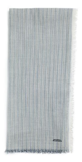 Isabel Marant Isabel Marant Zenila Scarf Ecru/Blue One