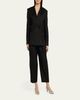 Isabel Marant Janice Pinstripe Double-Pleated Barrel-Leg Ankle Trousers - 2