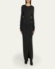 Isabel Marant Jozira Button-Shoulder Wrap Maxi Sweater Dress - 2