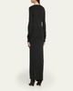 Isabel Marant Jozira Button-Shoulder Wrap Maxi Sweater Dress - 3