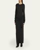 Isabel Marant Jozira Button-Shoulder Wrap Maxi Sweater Dress - 4