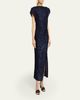 Isabel Marant Ladan Textured Jacquard Cap-Sleeve Midi Dress - 4