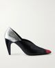 ISABEL MARANT Luza 100 paneled snake-effect leather pumps - 1